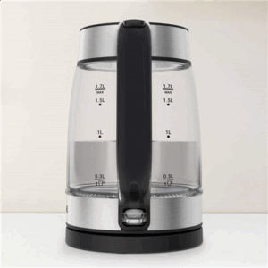 TEFAL Kettle | KI605830 | Electric | 2200 W | 1.7 L | Glass | 360° rotational base | Black - Image 2
