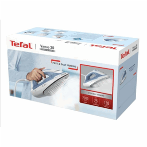 TEFAL Steam Iron | FV2C41E0 Virtuo | Steam Iron | 2000 W | Water tank capacity 240 ml | Continuous steam 27 g/min | Steam boost performance 120 g/min | Blue/White - Image 7