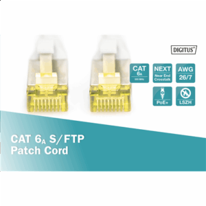 Digitus CAT 6A S/FTP | Patch cord | Length 15 m | Grey - Image 3