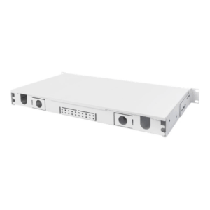 Fiber Optic Splice Box Front Panel, quick lock, 12x SC DX, 1U | DN-96200-QL | Grey - Image 4