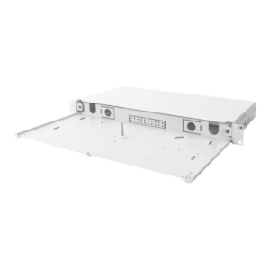 Fiber Optic Splice Box Front Panel, quick lock, 12x SC DX, 1U | DN-96200-QL | Grey - Image 5