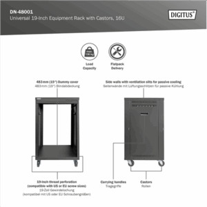 Digitus AVS Rack | DN-48001 | Black - Image 3