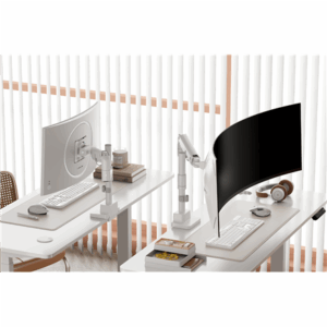 Digitus Desk Mount | DA-90476 Single Monitor Mount | Height, tilt, pivot, rotation, depth | 57 " | Maximum weight (capacity) 27 kg | White - Image 7