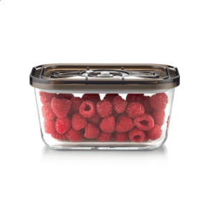 Caso Glass Vacuum Container with Plastic Lid | VacuBoxx Eco M | Transparent - Image 3