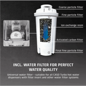 Caso HW 666 Inox | Turbo Hot Water Dispenser | Electric | 2200-2600 W | 2.7 L | Plastic/Stainless Steel | Stainless steel/Black - Image 8