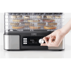 Caso | Food Dehydrator | DH 450 | Power 370-450 W | Number of trays 5 | Temperature control | Integrated timer | Black/Stainless Steel - Image 4