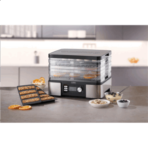 Caso | Food Dehydrator | DH 450 | Power 370-450 W | Number of trays 5 | Temperature control | Integrated timer | Black/Stainless Steel - Image 5
