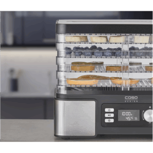 Caso | Food Dehydrator | DH 450 | Power 370-450 W | Number of trays 5 | Temperature control | Integrated timer | Black/Stainless Steel - Image 6