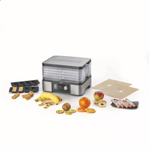 Caso | Food Dehydrator | DH 450 | Power 370-450 W | Number of trays 5 | Temperature control | Integrated timer | Black/Stainless Steel - Image 7