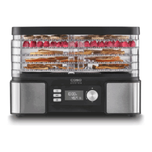 Caso | Food Dehydrator | DH 450 | Power 370-450 W | Number of trays 5 | Temperature control | Integrated timer | Black/Stainless Steel - Image 8