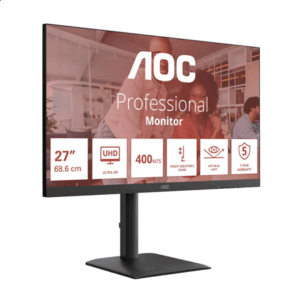 AOC | U27E4CV | 27 " | IPS | UHD | 16:9 | 60 Hz | 4 ms | 3840 x 2160 pixels | 400 cd/m² | HDMI ports quantity 2 | Black - Image 29