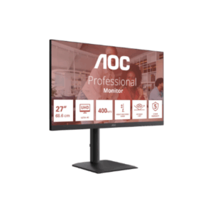 AOC | U27E4CV | 27 " | IPS | UHD | 16:9 | 60 Hz | 4 ms | 3840 x 2160 pixels | 400 cd/m² | HDMI ports quantity 2 | Black - Image 37