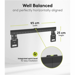 Goobay Wall mount | Ultraslim TV Wall Mount Basic FIXED (XL) | 43-100 " | Black - Image 4