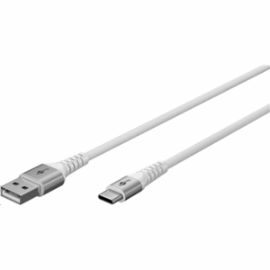 Goobay | USB-C to USB-A Supersoft Textile Cable with Metal Plugs | 74530 - Image 2