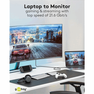 Goobay USB-C to DisplayPort Cable 4K at 60 Hz, 1 m | 75704 - Image 5
