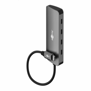 Goobay Slim 4-Port USB-Hub, USB-C auf USB-C, 10 Gbit/s, Grey | 76565 - Image 2