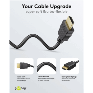 Goobay 80103 Soft HDMI High-Speed Cable with Ethernet | Soft | 2 m - Image 9