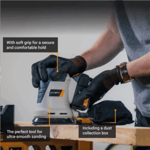 Batavia B.V. 18V Cordless Orbital Sander 125mm; Compact and balanced design for precise sanding - Image 4