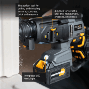 Batavia B.V. 18V Cordless Brushless Rotary Hammer SDS+, Without Battery and Charger in BMC - Image 3
