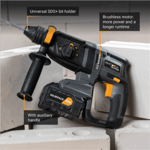Batavia B.V. 18V Cordless Brushless Rotary Hammer SDS+, Without Battery and Charger in BMC - Image 4