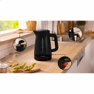 Bosch Kettle | TWK3M123 MyMoment | Electric | 2400 W | 1.7 L | Plastic | 360° rotational base | Black - Image 3