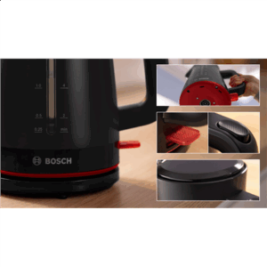 Bosch Kettle | TWK3M123 MyMoment | Electric | 2400 W | 1.7 L | Plastic | 360° rotational base | Black - Image 4