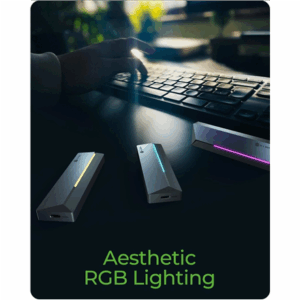 Raidsonic Icy Box M.2 SATA/NVMe SSD Enclosure with USB 3.2 Gen 2 Type-C and RGB light | Warranty IB-1826MCL-CU31 month(s) - Image 3