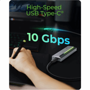 Raidsonic Icy Box M.2 SATA/NVMe SSD Enclosure with USB 3.2 Gen 2 Type-C and RGB light | Warranty IB-1826MCL-CU31 month(s) - Image 6