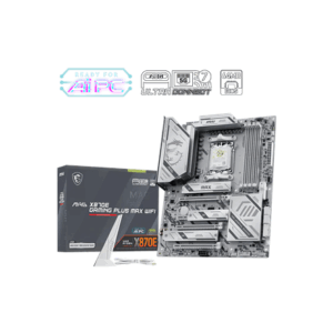 MSI MAG X870E GAMING PLUS MAX WIFI | Processor family AMD | Processor socket AM5 | DDR5 | Supported hard disk drive interfaces SATA, M.2 | Number of SATA connectors 4