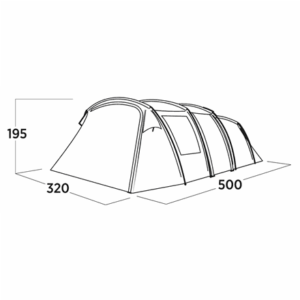 Easy Camp Family tent | Hamra 5 | 5 person(s) | Blue - Image 6