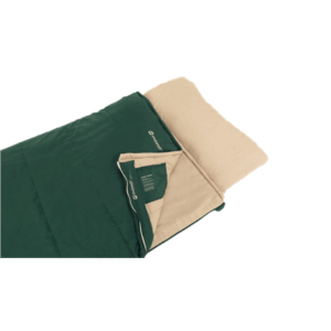 Outwell Contour Prime Green | Sleeping Bag | 220 x 85 cm | -13 to 16 °C | Right Zipper - Image 3