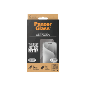 PanzerGlass | Screen protector | Apple | iPhone 15 Pro | Glass | Clear | Easy installation; Fingerprint resistant; Anti-yellowing | Ultra-Wide Fit - Image 8