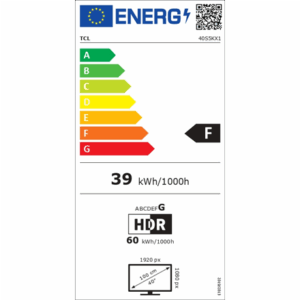 TCL QLED TV | 40S5K | 40 | Smart TV | Android TV | FHD | Black - Image 2