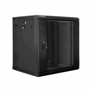 Lanberg | Rack cabinet 19" double-section wall-mount 12U/600x600 (flat pack) | WF02-6612-10B | Black - Image 3