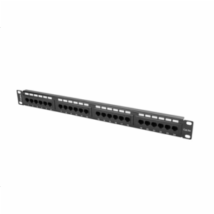 Lanberg | Patch Panel 24 port 1U 19" CAT.5E UTP | PPU5-1024-B | Black