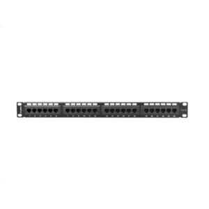 Lanberg | Patch Panel 24 port 1U 19" CAT.5E UTP | PPU5-1024-B | Black - Image 2