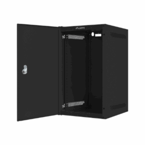 Lanberg | Rack cabinet 10" wall-mount 9U/280x310 for self-assembly with metal door (flat pack) | WF10-2309-00B | Black - Image 4