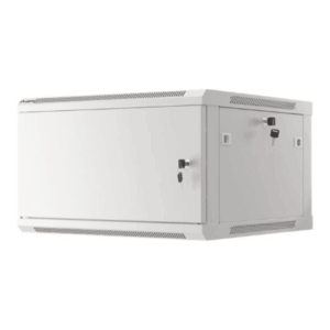 Lanberg | Rack cabinet 19" wall-mount 6U/600x600 for self-assembly with metal door (flat pack) | WF01-6606-00S | Grey - Image 2