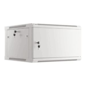 Lanberg | Rack cabinet 19" wall-mount 6U/600x600 for self-assembly with metal door (flat pack) | WF01-6606-00S | Grey - Image 5