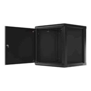 Lanberg | Rack cabinet 19" wall-mount 12U/600x600 for self-assembly with metal door (flat pack) | WF01-6612-00B | Black