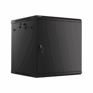 Lanberg | Rack cabinet 19" wall-mount 12U/600x600 for self-assembly with metal door (flat pack) | WF01-6612-00B | Black - Image 4