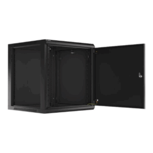 Lanberg | Rack cabinet 19" wall-mount 12U/600x600 for self-assembly with metal door (flat pack) | WF01-6612-00B | Black - Image 6