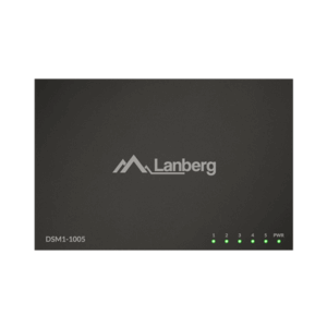 Lanberg Switch 5x1GB/s Unmanagment Gigabit Ethernet Desktop 12V metal case | DSM1-1005 | Unmanaged | Desktop - Image 4
