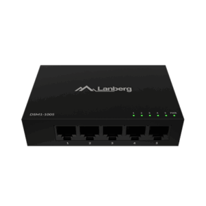 Lanberg Switch 5x1GB/s Unmanagment Gigabit Ethernet Desktop 12V metal case | DSM1-1005 | Unmanaged | Desktop - Image 5