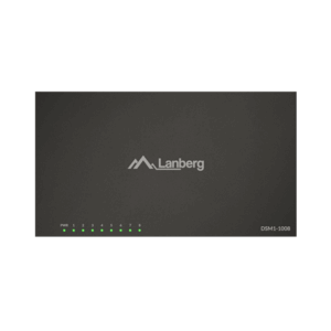 Lanberg Switch 8x1GB/s Unmanagment Gigabit Ethernet Desktop 12V metal case | DSM1-1008 - Image 4