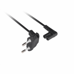 Lanberg CEE 7/16 to IEC 320 C7 Euro (radio) power cord 3m angled VDE | CA-C7CA-12CC-0030-BK - Image 3