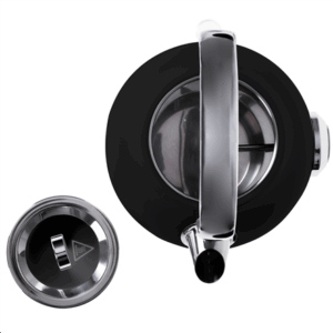 Adler | Kettle with a Thermomete | AD 1346b | Electric | 2200 W | 1.7 L | Stainless steel | 360° rotational base | Black - Image 5