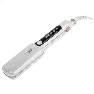 Adler Hair Straightener - Wide | AD 2325 | Ceramic heating system | Display LCD | Temperature (min) 150 °C | Temperature (max) 210 °C | Number of heating levels 7 | 120 W | White - Image 2