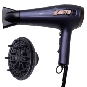 Adler Hair dryer with retractable power cord | AD 2273 | 2000 W | Number of temperature settings 3 | Diffuser nozzle | Dark Violet - Image 1