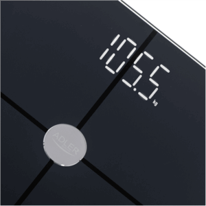 Adler | Smart Bathroom Scale | AD 8187 | Maximum weight (capacity) 180 kg | Accuracy 100 g | Body Mass Index (BMI) measuring | Black - Image 3
